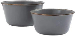 Barebones Enamel Mixing Bowl Set