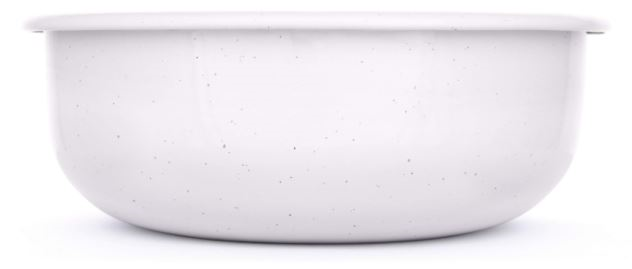 Barebones Enamel Bowl Soft White One-Size