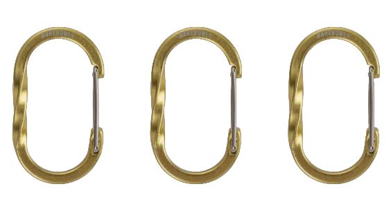 Barebones Wiregate Carabiner Small 3 st Gold GOLD Small