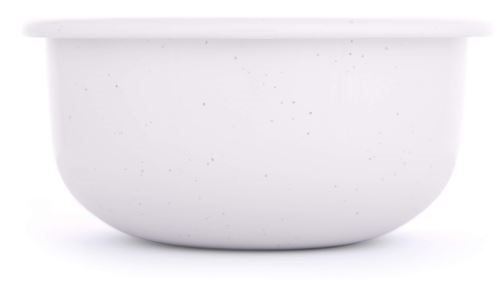 Barebones Enamel Side Bowl Soft White One-Size