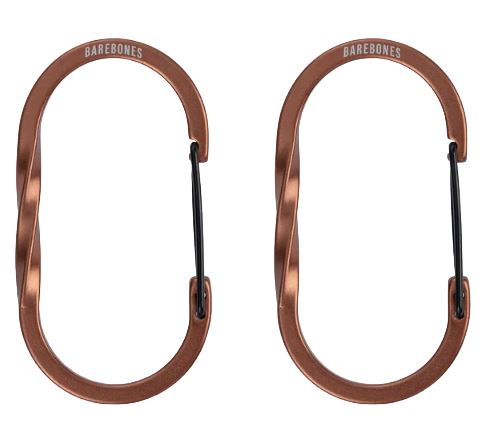 Barebones Wiregate Carabiner Medium 2 st Copper Copper Medium