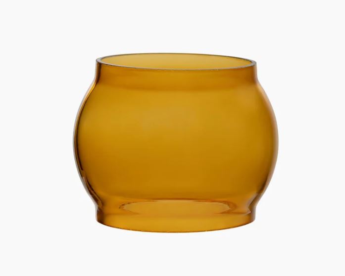 Barebones Railroad Lantern Replacement Glass Amber One-Size