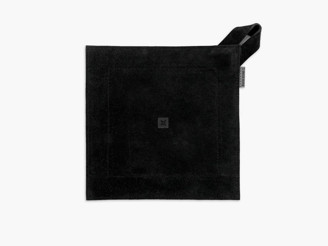Barebones Leather Hot Pad Black One-Size