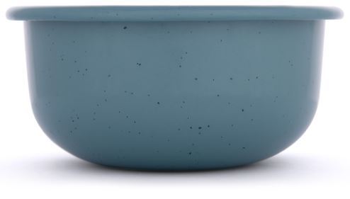 Barebones Enamel Side Bowl Smokey Blue One-Size