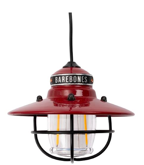 Barebones Edison Pendant Light Single pack Red One-Size