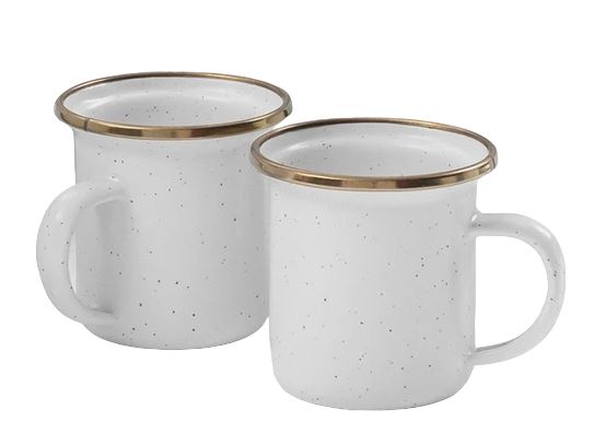 Barebones Enamel Espresso Cup Eggshell One-Size