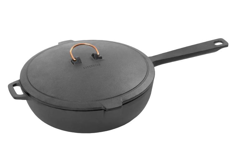 Barebones Enamel Lined Saucepan Charcoal 30 cm