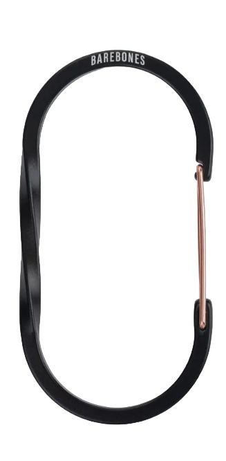 Barebones Wiregate Carabiner Large Black Black Large