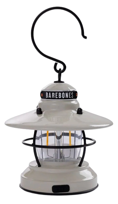 Barebones Mini Edison Lantern Vintage White One Size