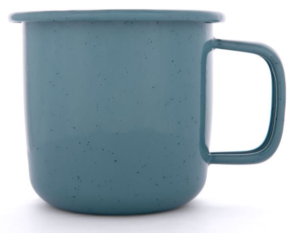 Barebones Enamel Mug Smokey Blue One Size