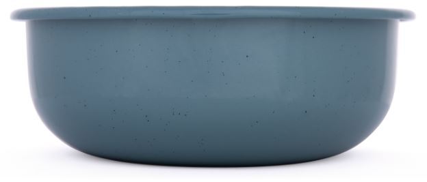 Barebones Enamel Bowl Smokey Blue One Size