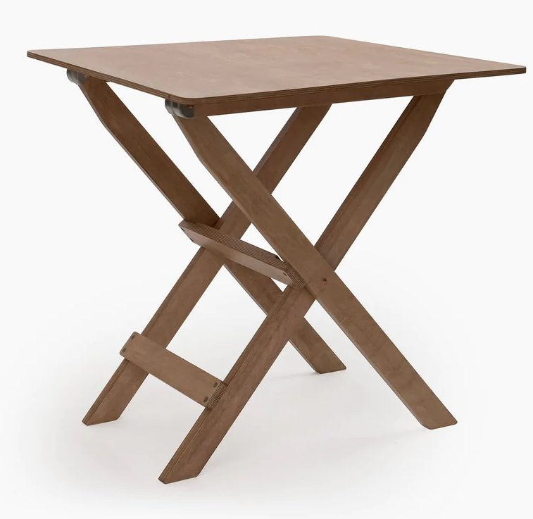 Barebones Ridgetop Wood Folding Table Hout One Size
