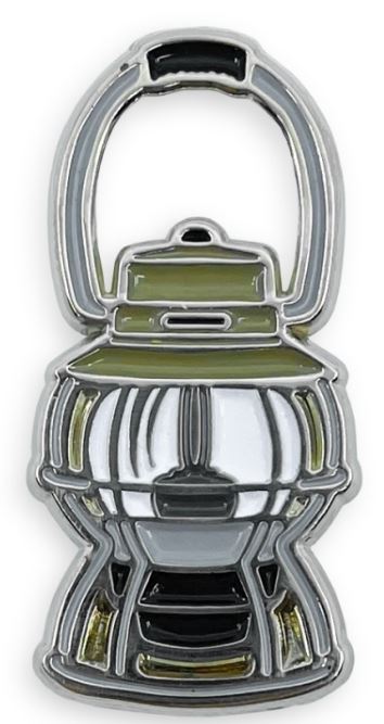 Barebones Enamel Pin Railroad Black One Size