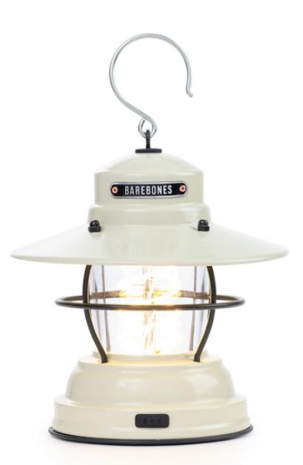 Barebones Outpost Lantern Vintage White One Size