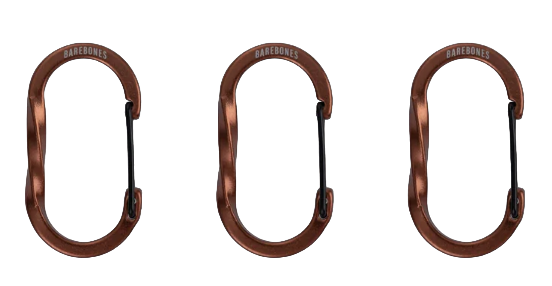 Barebones Wiregate Carabiner Small 3 st Copper Copper Small